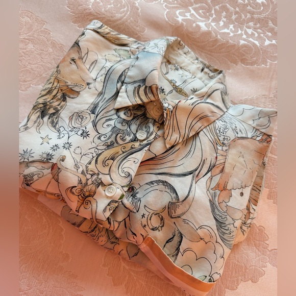 Zara Beige Zodiac Print  Set - Picture 6 of 7